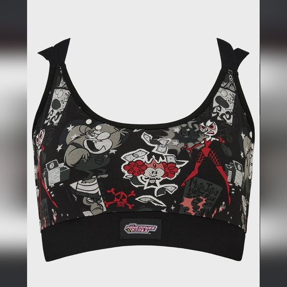 Killstar Other - Killstar Black and Red Graphic Sports Bra